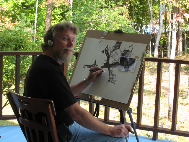 artist at work